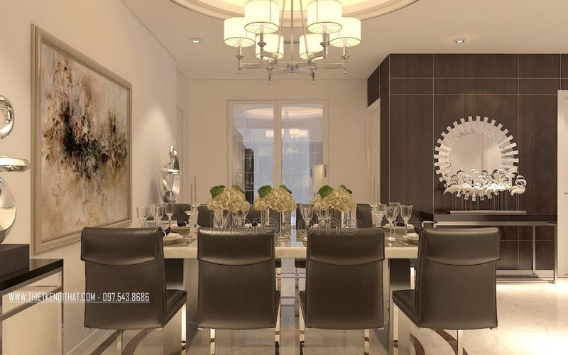 Gương soi hiện đại của Thăng Long Number One mang lại phong cách điệu hiện đại.